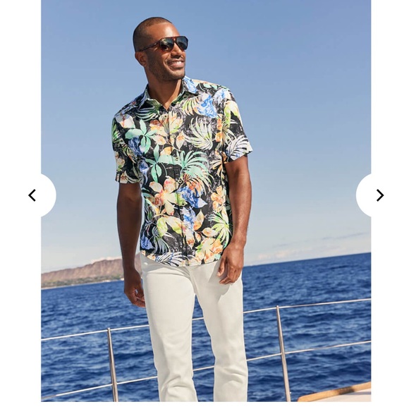 NWT Tommy Bahama Tortola Hasta La Fuego Camp Shirt - Picture 1 of 4